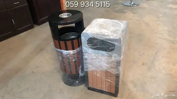 سلة نفايات حدائق حاوية قمامة بوعاء داخلي كبير 4