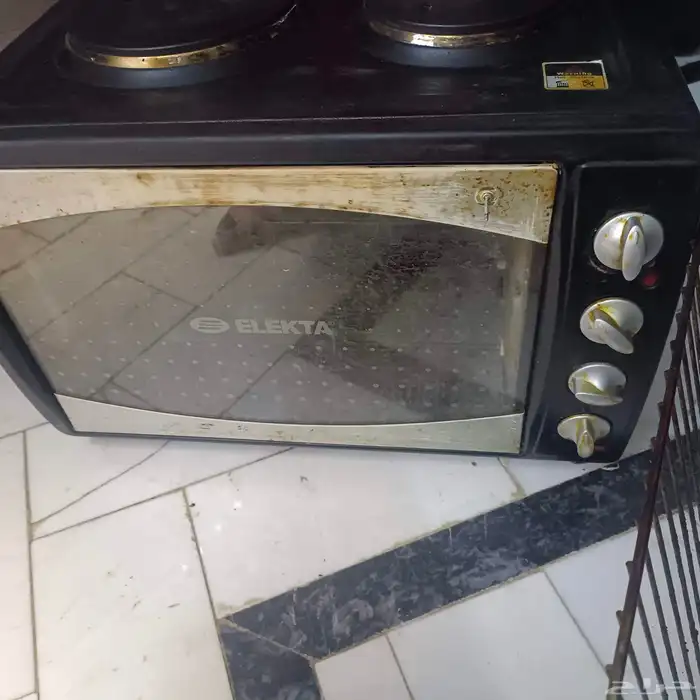 فرن مع 2عيون كهرباء شغال 2