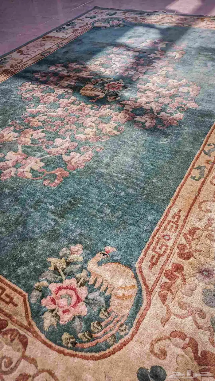 سجادة الطاووس اليدوية الملكية للبيع 0