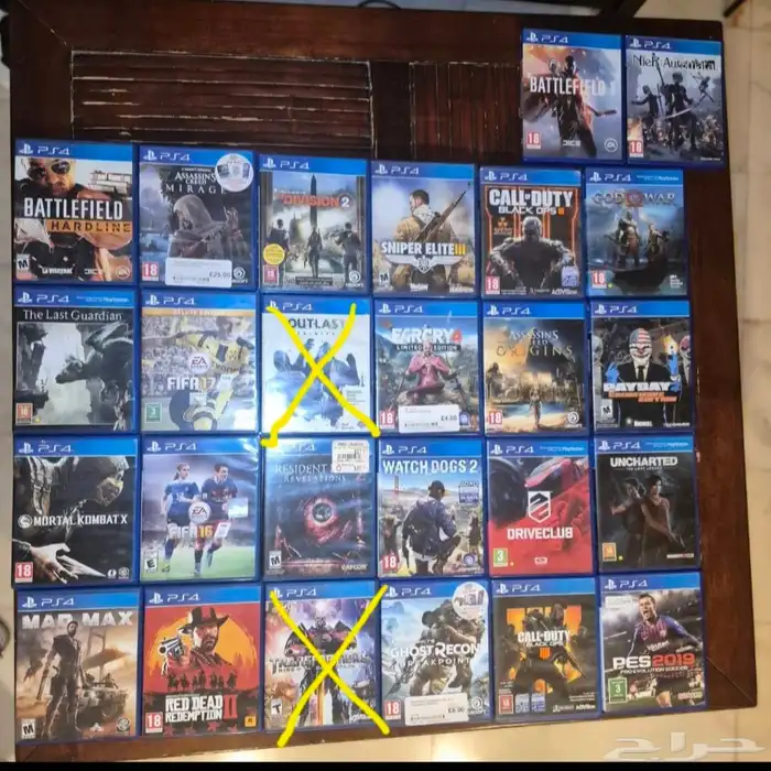 جهاز ps4 مع اشرطه 1