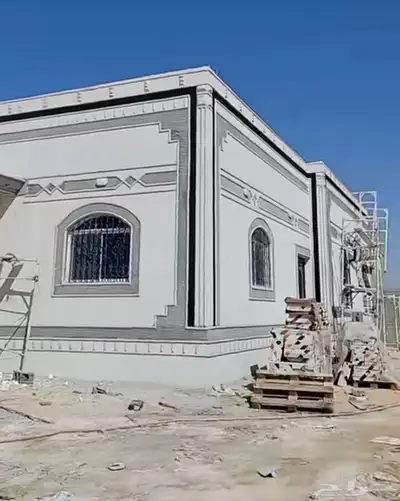 ديكورات واجهات خارجيه لياسه ملونه بطحاء الرياض كسر رخام 6