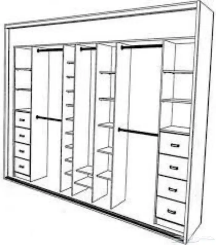 تفصيل دواليب وخزائن ملابس حسب الطلب كل أنحاء الرياض 10