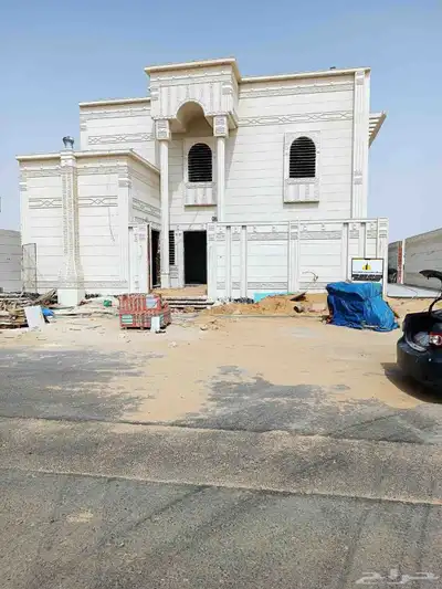 ديكورات واجهات خارجيه لياسه ملونه بطحاء الرياض كسر رخام 3