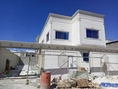 ديكورات واجهات خارجيه لياسه ملونه بطحاء الرياض كسر رخام 8