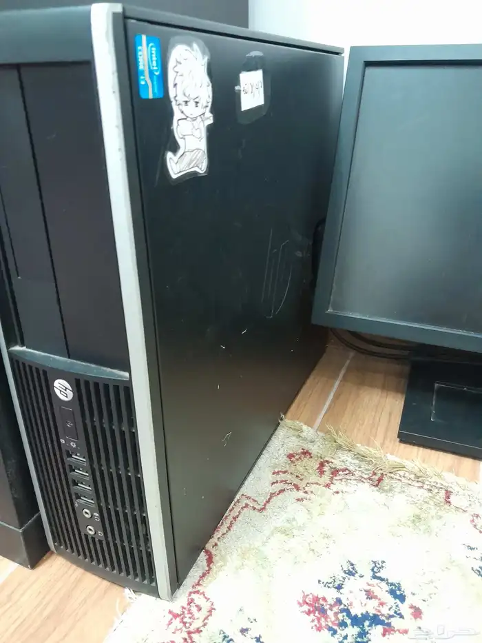 كمبيوتر اتش بي مع شاشه ديل 1