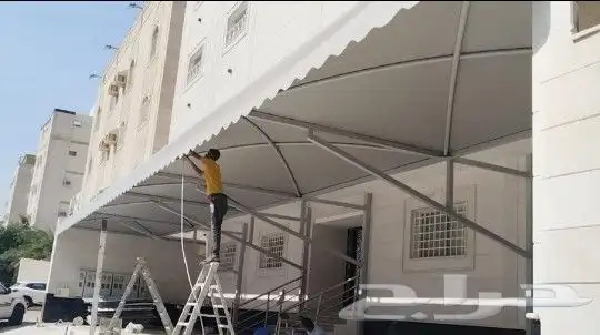 مظلات سواتر بيوت شعر قرميد هناجر مظله بيت شعر هنجر 9