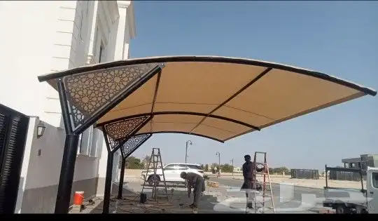 مظلات سواتر بيوت شعر قرميد هناجر مظله بيت شعر هنجر 0
