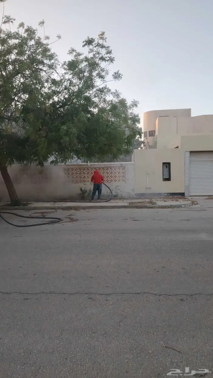 ازاله الاصباغ القديمه بالرمل صنفره الحديد تخشين الخرسانه 7