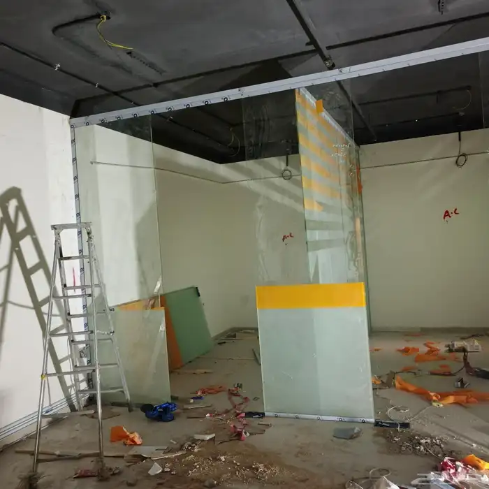 زجاج سكريت و المنيوم والاستركشر والكلادنج فك وتركيب 3