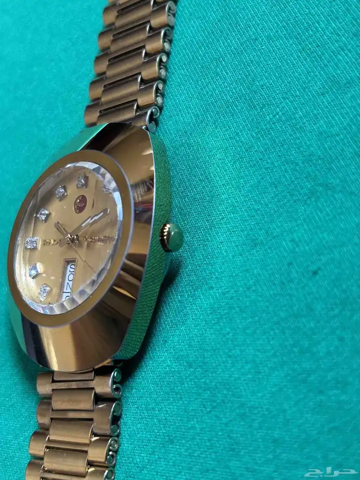 ساعة رادو دياستار ذهبي رجالي Rado diastar watch gold 4