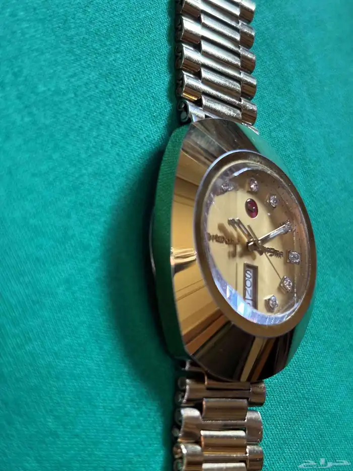 ساعة رادو دياستار ذهبي رجالي Rado diastar watch gold 3