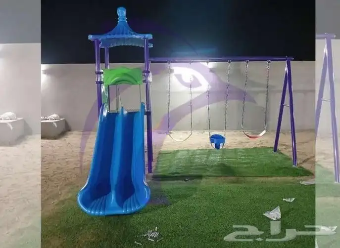 في مرجيحه صيني وطني بلاستي حديد كله في كراسي جلسه كله في 4