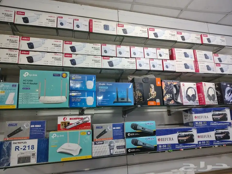 camera and satellite dish store 1