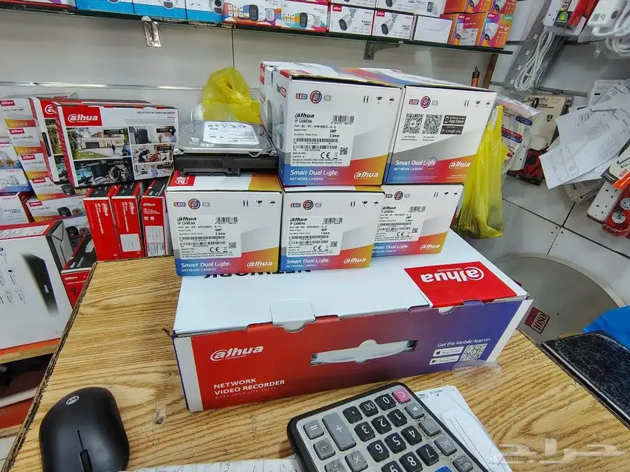 camera and satellite dish store 6