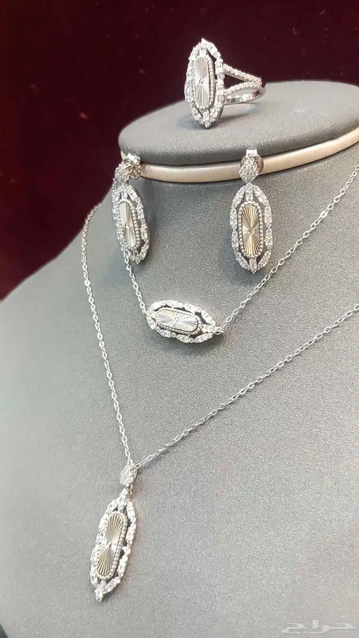 طقم فضه ملكي فاخر 6