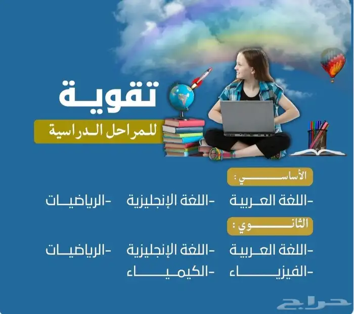 معلمة انجليزى متخصصه مع توفير معلمين ومعلمات بشرق الرياض 1
