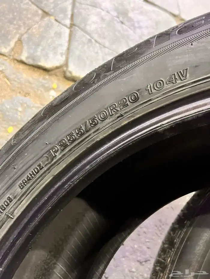 كفرات برجستون مقاس 255.50.20 وكاله مازدا تاريخ 23 4