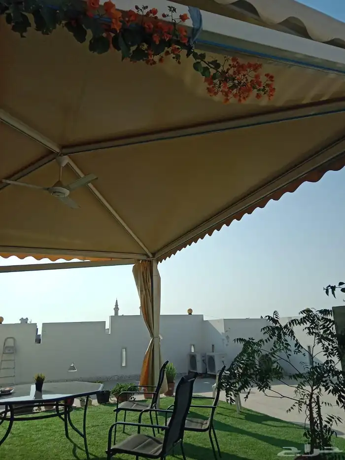 ساتر ومظلات جدة للسيارات والجلسات وتغطية الاحواش والممرات 1