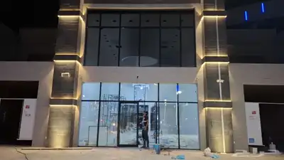 زجاج سكريت الضياء واجهات بلكونات جازان وضوحيها 0