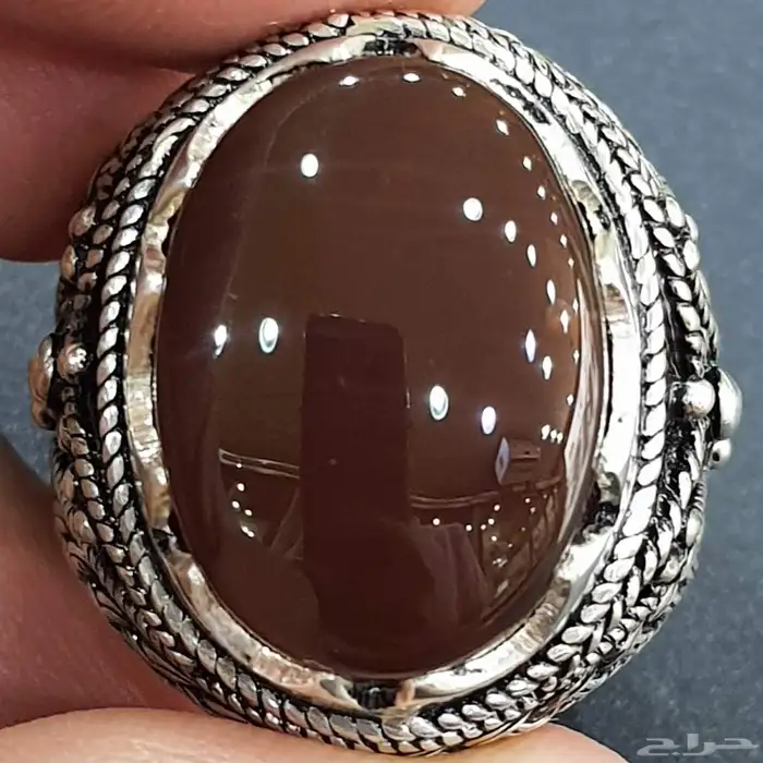 خاتم عقيق يماني كرزي دموي 1