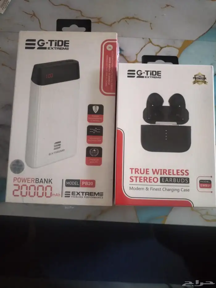 power 20 000 وسماعه ايربود جميعهم جديد 0