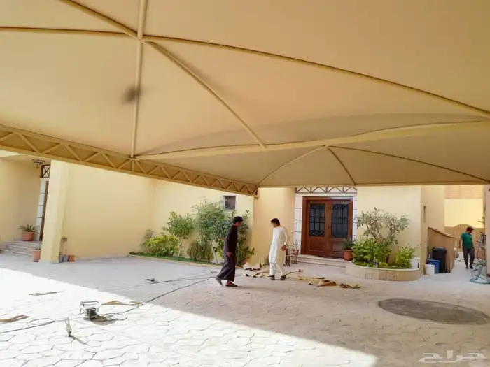 ساتر ومظلات جدة للسيارات والجلسات وتغطية الاحواش والممرات 6