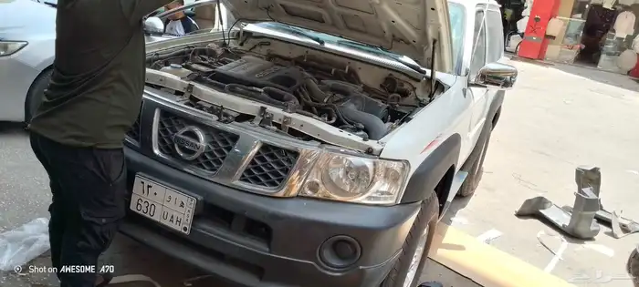 ترهيم نيسان باترول فتك صدامات ورفارف لحيه دعسات مرايات خط 4