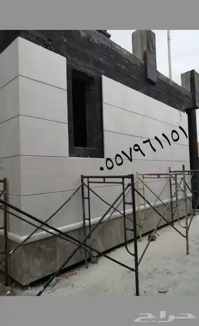 مقاول حجر رخام ميكانيكي ديكورات وجهات جبسم بورد 13