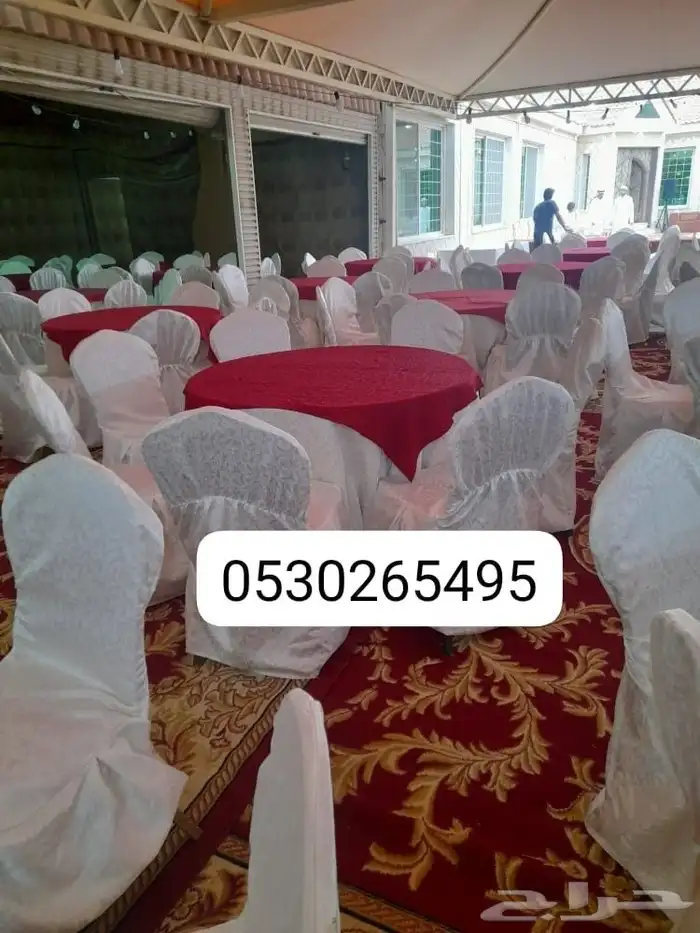 تاجير بالونات راقصه وإضاءات وبوابات ترأس كراسي وطاولات 8