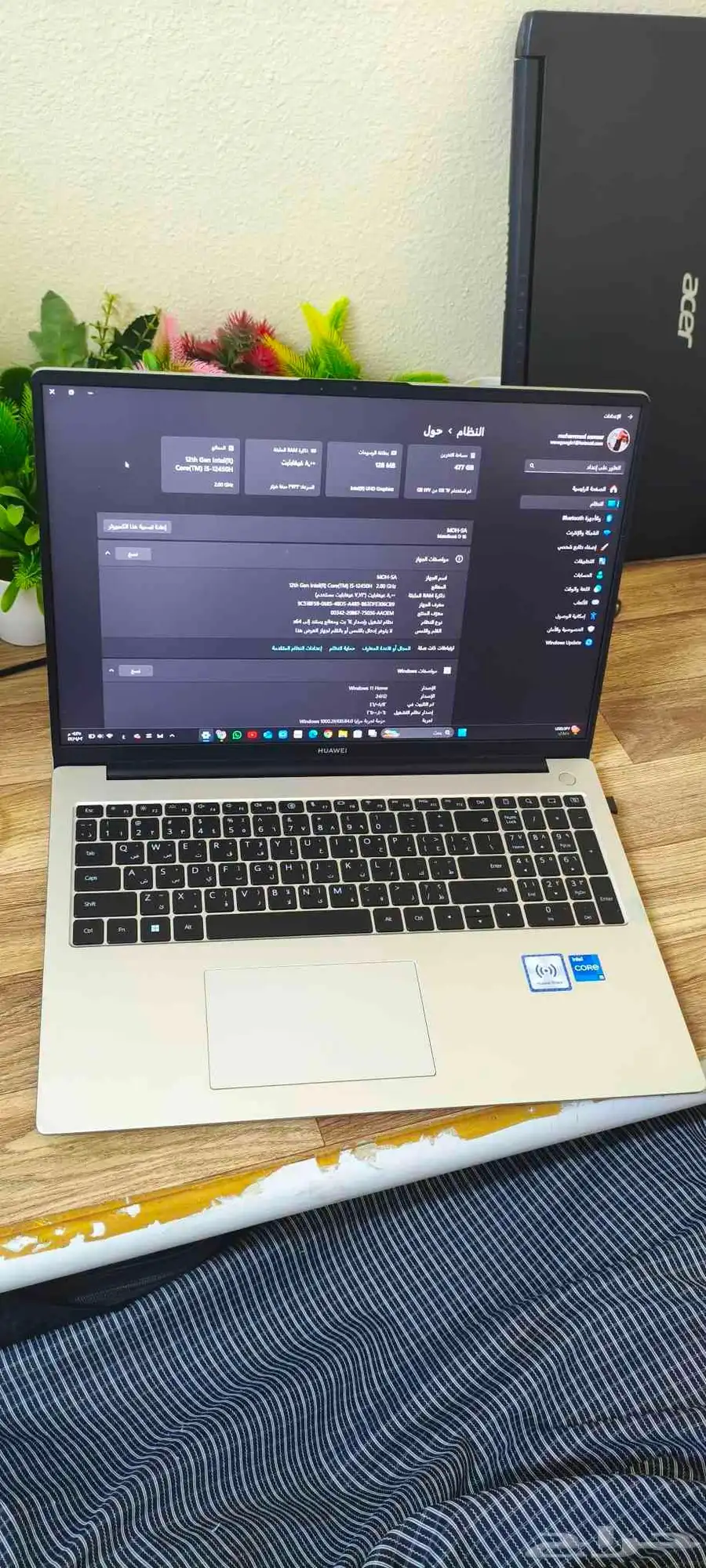 لابتوب هواوي بمعالج 5i وبصمة 0