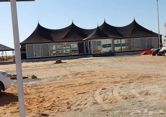 خيام سوبر ملكية بيوت شعر ملكية مشبات رخام وجهات زجاجي 7