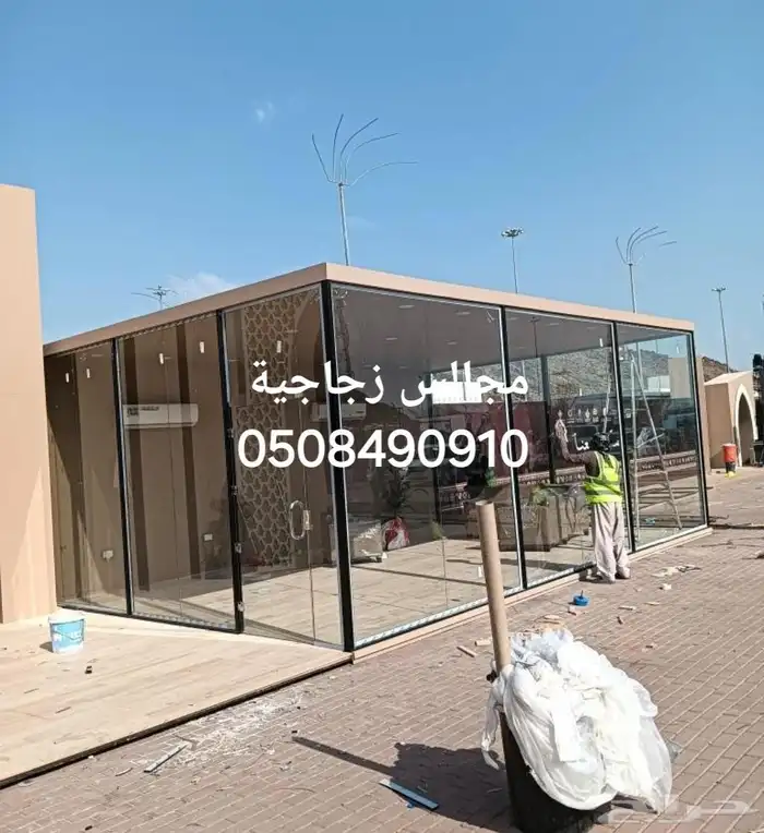خيام سوبر ملكيه ملاحق زجاجية مجالس قرميد ملاحق ساندوتش بانل 14