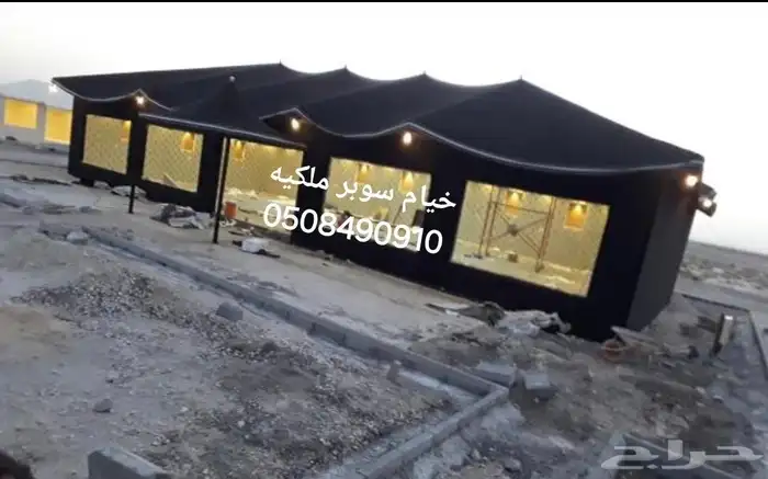 خيام سوبر ملكيه ملاحق زجاجية مجالس قرميد ملاحق ساندوتش بانل 9
