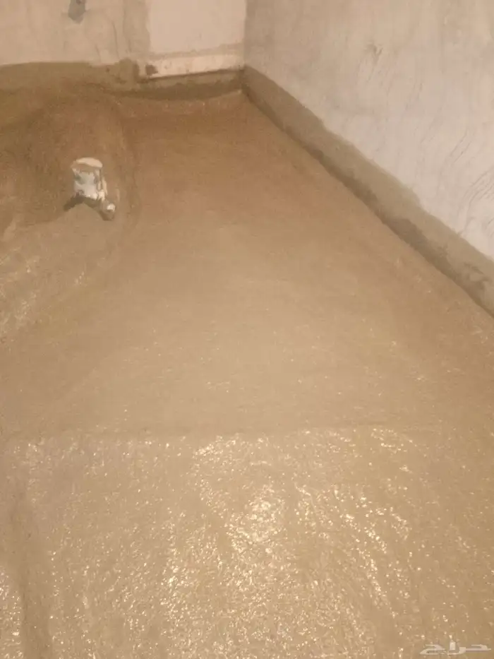 تنفيذ عازل اسمنتيه وجهين للدورت المياه 0