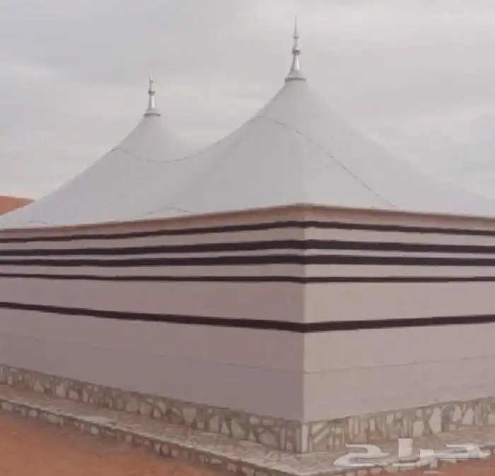 خيام سوبر ملكية بيوت شعر ملكية مشبات رخام وجهات زجاجي 10