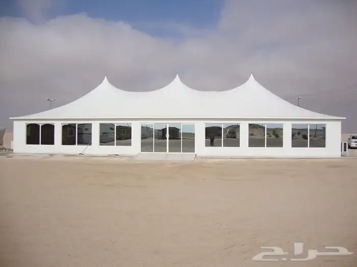 خيام سوبر ملكية بيوت شعر ملكية مشبات رخام وجهات زجاجي 24