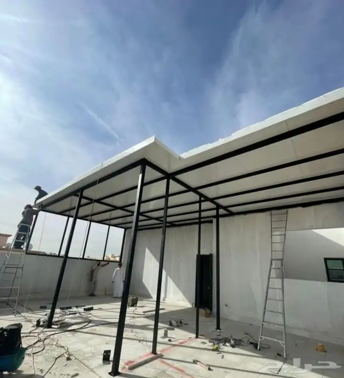 خيام سوبر ملكيه ملاحق زجاجية مجالس قرميد ملاحق ساندوتش بانل 28