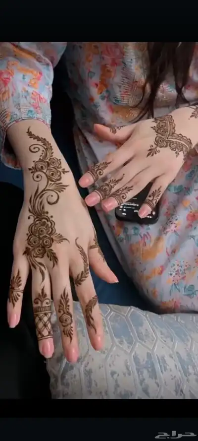 نقش حناء للعيد 1