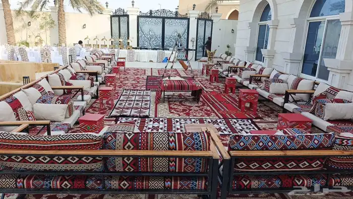 تاجير الحفلات المناسبات تاجير جلسات شعبيه فرشات ملكي 7