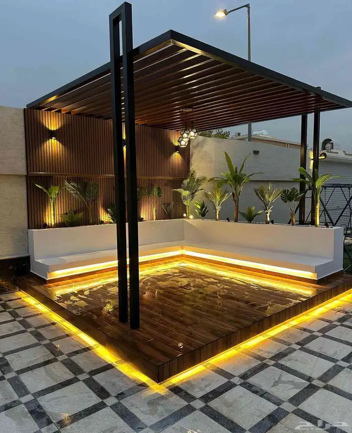 تنسيق حدائق مظلات جلسات 7