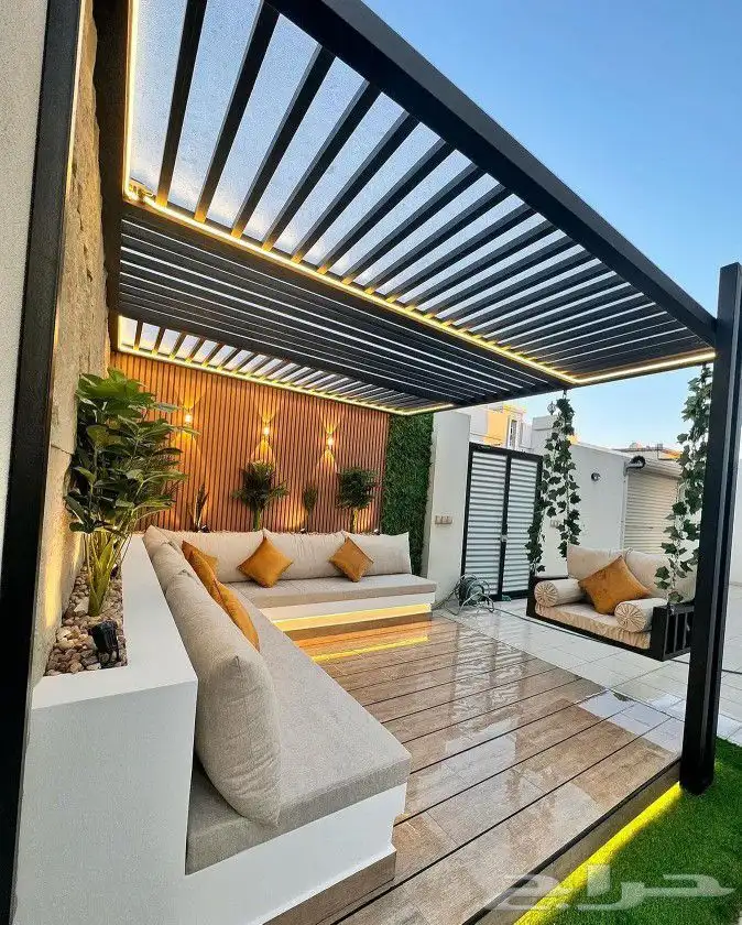 تنسيق حدائق مظلات جلسات 4