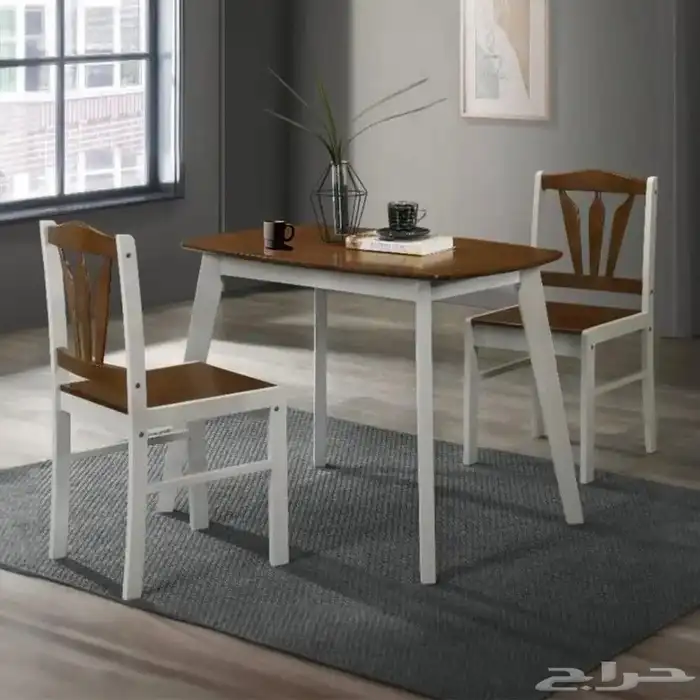 طقم طاولة طعام مع 2 كرسي 2