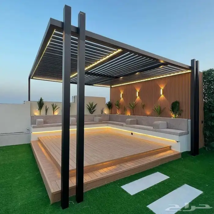 غرف زجاجية وجلسات خارجيه وأحواض زراعيه 7