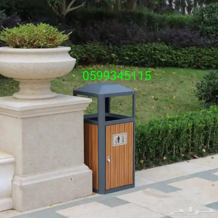 سلات الحدائق المدارس المطاعم الانتظار المشافي البادل الملاعب 22