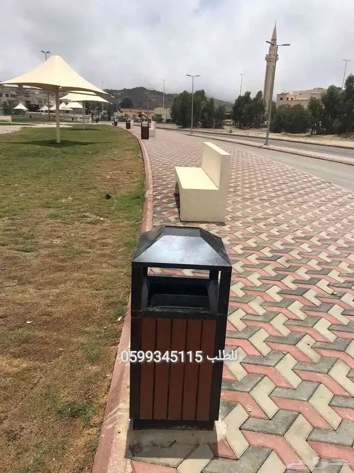 سلات الحدائق المدارس المطاعم الانتظار المشافي البادل الملاعب 7