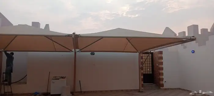 عمل قراميد مظلات سواتر ھناجر زن 1