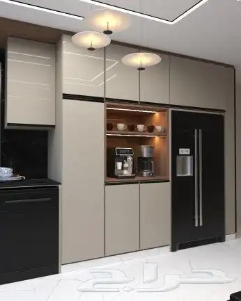 تفصيل مطابخ خشب ومطابخ صاج والمنيوم ورخام صناعي وبورسلان 2