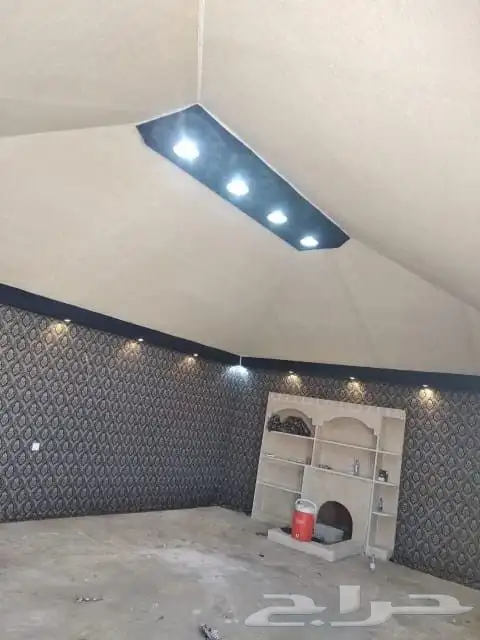 بيت شعر ملكي عادي توصيل مضلات غير كماش داخلي خيما فكو تركيب 6