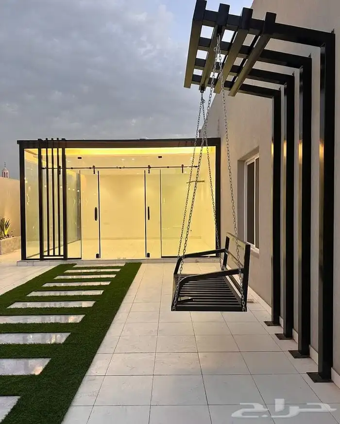 غرف زجاجية وجلسات خارجيه وأحواض زراعيه 2