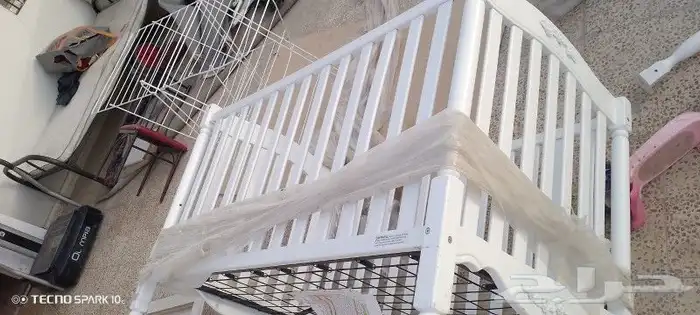 سرير اطفال جديد لم يستخدم سبب البيع البيت سغر ومافي مكان له 0